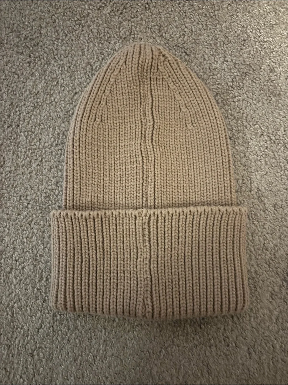 Adidas by Stella McCartney Beige Rib Knit Beanie